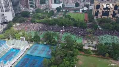 around 11 hours later last year, 2 million hong kongers protested. After a year we are still protesting.