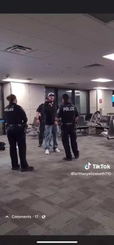 Drunk guy gets tased at airport