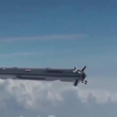 Indian Air Force jet (Jaguar) chasing a cruise missile (Nirbhay - Fearless)