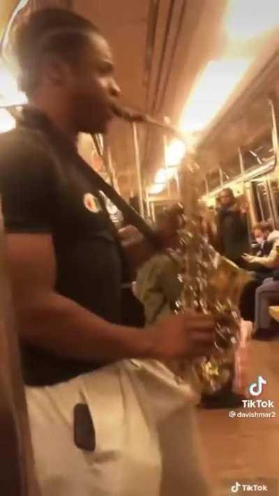 The arguing with the sax is poetic