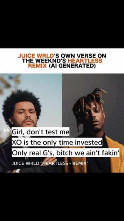 Created A Juice WRLD Verse To The Weeknd's 'Heartless' With AI