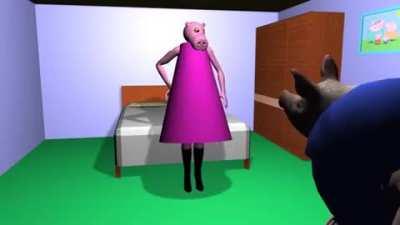 I found this horrifying Peppa Pig animation a little while back. (slightly NSFW)