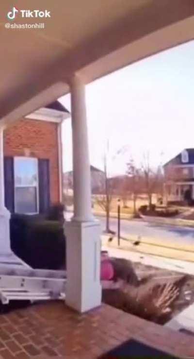 Hmf while I clean the gutters