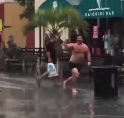 I must go, my wet pavement people need me