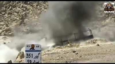 balochi freedom fighters ambush a pakistani pickup technical