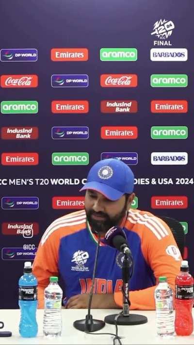 Moment when Rohit announced his retirement from T-20