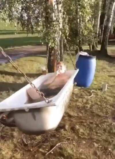 Hot tub/hammock