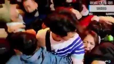 Footage shows the very moment when people were being crushed by the weight of other people in Itaewon, South Korea in connection to a Halloween party.