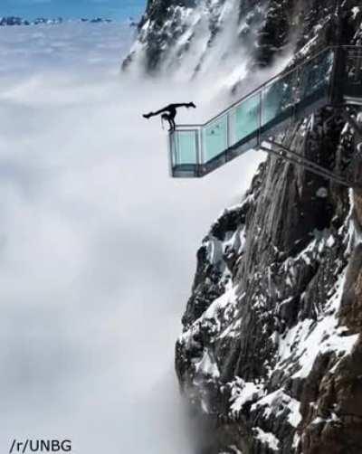 A girl somewhere in the Austrian Alps.