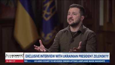 USA’s NewsMax tries to bait Zelensky to say Putin's invasion would never happen if Trump were president. He responds: “Sorry if I am saying something you don’t like but for us as the country in war, it doesn’t matter if it is democrats or republicans, it 