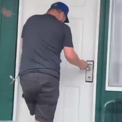 To open a door