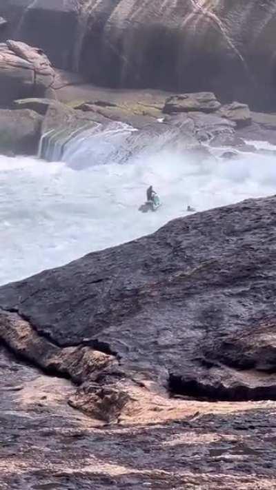 Insanely challenging jet ski tow rescue