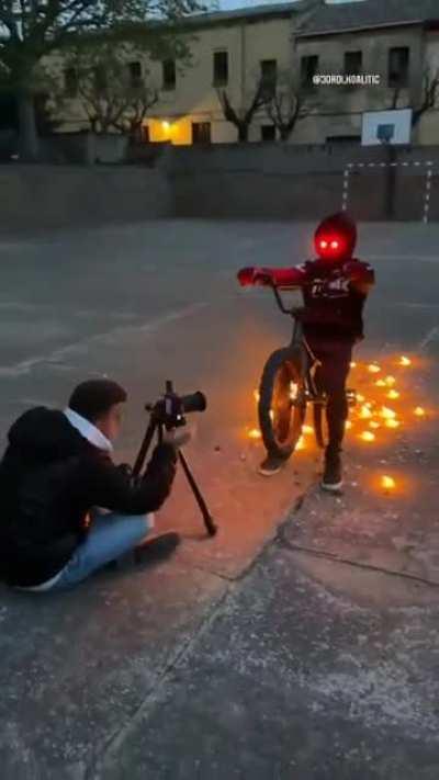 Using great camera work to create Young Ghost Rider.