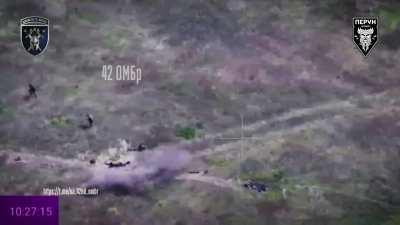 Kharkiv dirrection. 42nd Mech. Brigade drones vs human wave