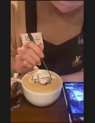 A coffee shop in Japan that allows you to pick any image for your coffee.