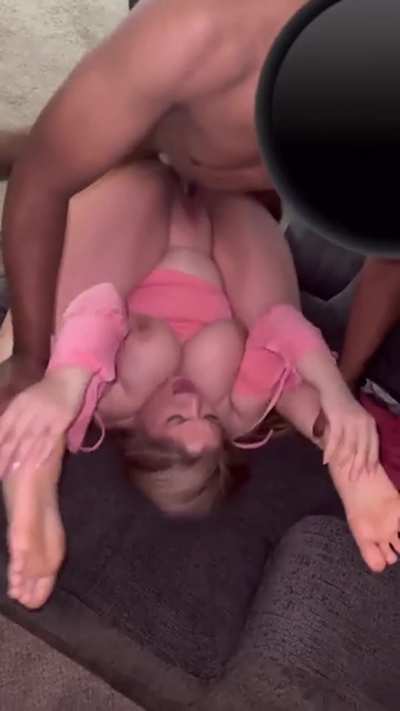 White girl enjoyed her first time taking BBC