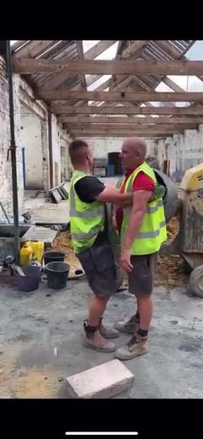 Building site pranks are always good for a laugh