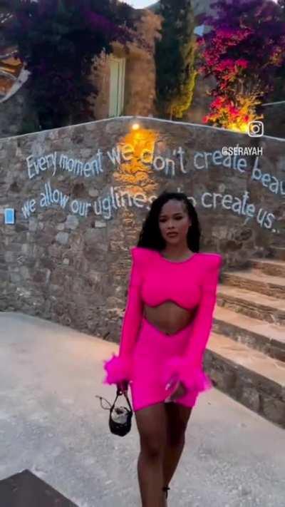 Serayah Stunning in Pink