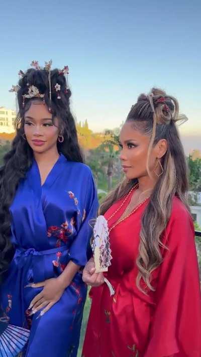 Saweetie and her mother