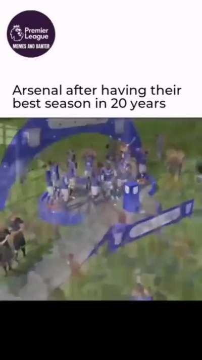 Arsenal after having their best season in 20 years