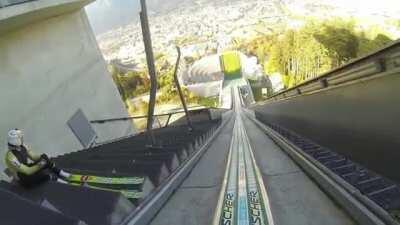 Ski Jumpers Can Practice In Any Season