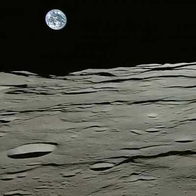 Timelapse of the Earth rising over the Moon, as captured by lunar orbiter spacecraft Kaguya.