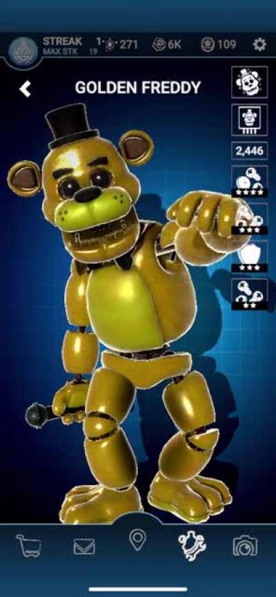 Golden Freddy Workshop animations