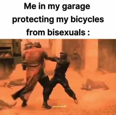 Stay away from my bicycle 