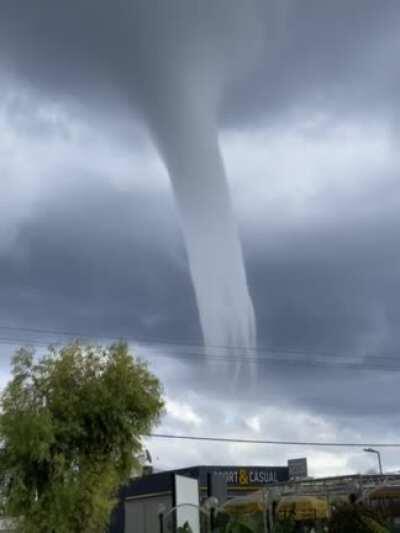 Crazy weather/tornado my friend just sent me from Greece