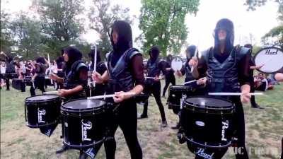 Boston Crusaders drumline throwing down in Indianapolis