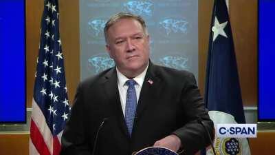 Mike Pompeo held a press conference where he said 