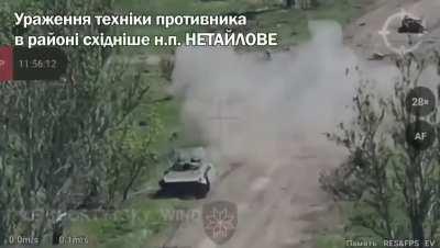 Ukrainian drone footage of more Russian armored vehicles getting destroyed. (MBT & IFVs) Donetsk Oblast. 