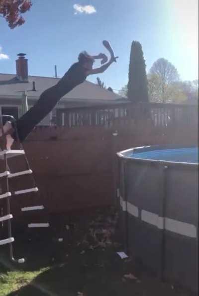 WCGW if i use ladder to jump in the pool