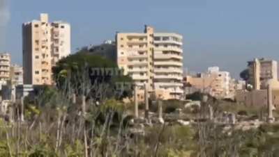 IAF strikes at &quot;ztoor city&quot; Lebanon 28th october angle 1