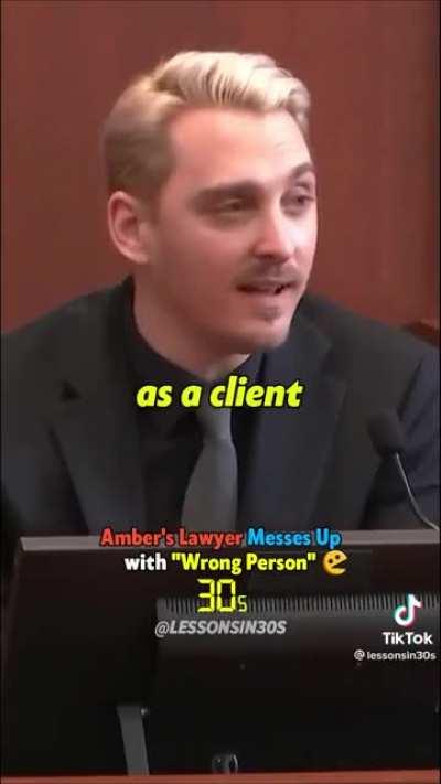 Amber's lawyer got totally burned in this.