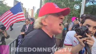 Trump supporters react outside courthouse as guilty verdict is announced