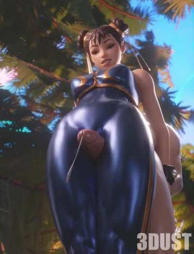 Chun-Li's special taunt (ThreeDust)