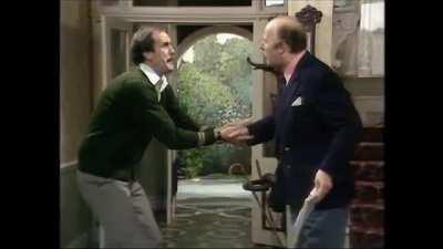 A great Fawlty Towers cut scream...