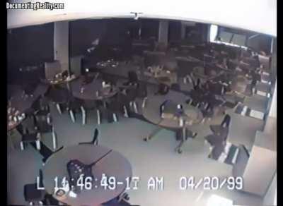 Partial Columbine Cafeteria CCTV Footage from Bill Ockham's archive