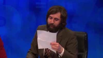 Joe Wilkinson's beautiful poetry on 8 Out of 10 Cats Does Countdown slays everyone. [Slightly NSFW]