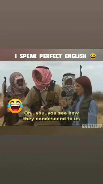 I speak perfect english