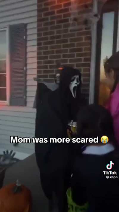 Terrified mother