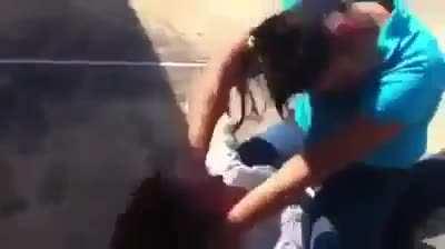 Girls brutal fight 