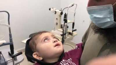 This incredible video of a 15 month old baby seeing his father for the very first time after a corneal transplant. The doctors and staff at the Pakistan Eye Bank Society in Karachi are doing some incredible work.