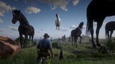 Very large animals in Red Dead Redemption 2 that could give you nightmares tonight.