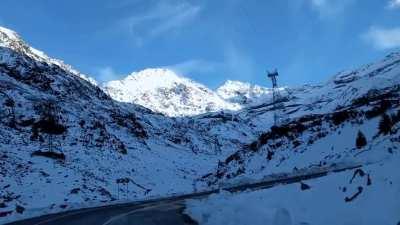 Transfagarasan Pass in a rented VW Passat - Romania