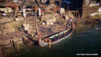 Turning Valhalla's England into a miniature world using Tilt Shift