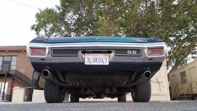 Heres the exhaust on my 1970 Chevelle Mailbu