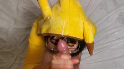 (Pokémon pikachu cosplay) pika pika pikacumshots 💦