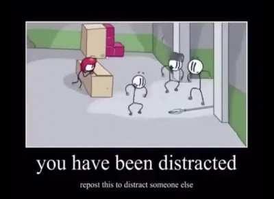 YOU HAVE BEEN DISTRACTED!